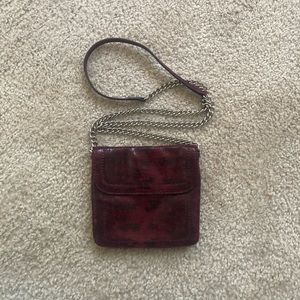 Banana Republic Plum/Purple Leather Crossbody Bag - Small Crossbody Bag